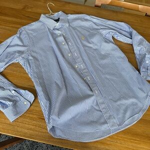 Blue Striped Ralph Lauren Button Up